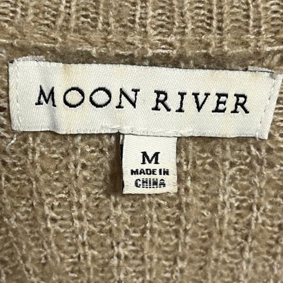 Moon River Olive Green Chunky Knit Sweater – Size M - Picture 9 of 9